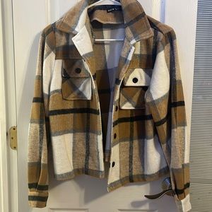 Warm plaid jacket